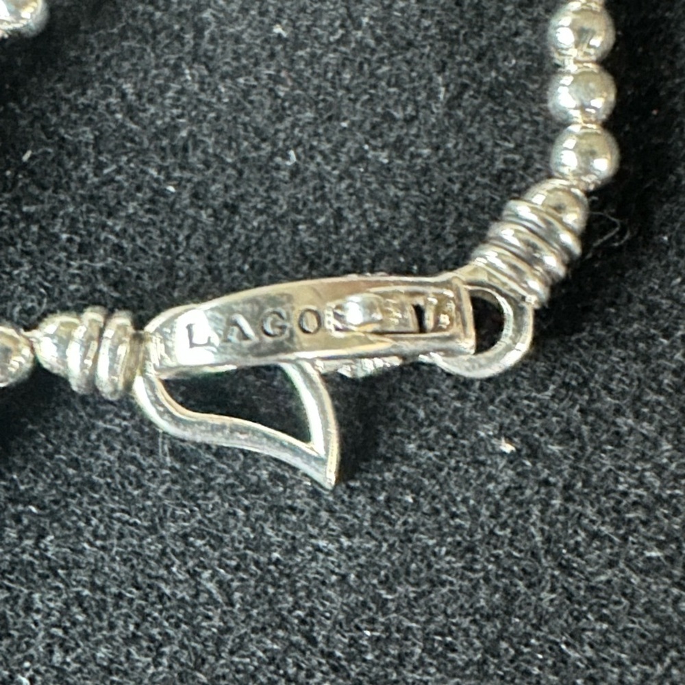 LAGOS Sterling Silver Caviar Icon Beaded Bracelet NWOT - Picture 5 of 9